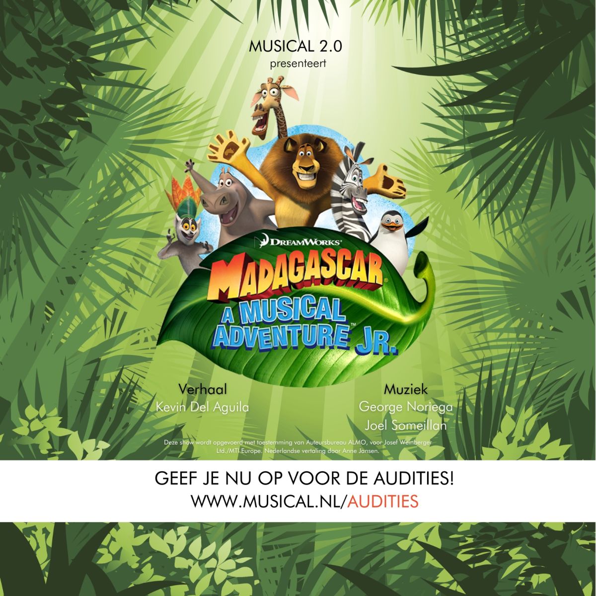 Madagascar jr Beeldmerk - Musical 2.0
