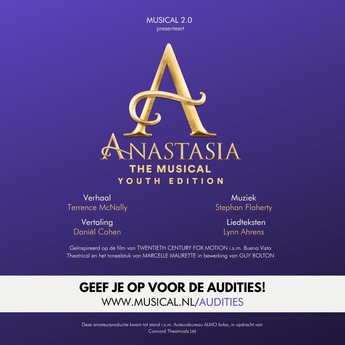 Anastasia beeldmerk - Audities