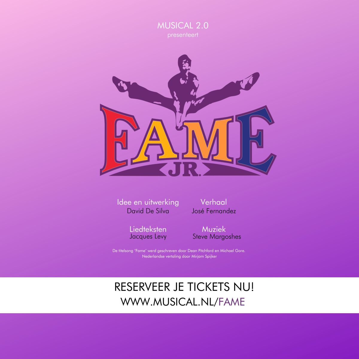FAME - Reserveer je tickets nu